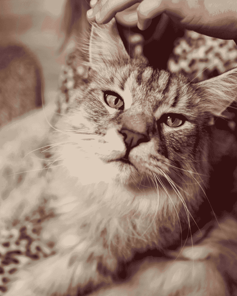 Cat receiving professional grooming at PawBasic in Mississauga
